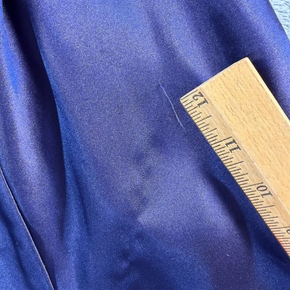 Vintage Sophia by Delicates Large Purple Satin Nightgown Long Chemise Lingerie
